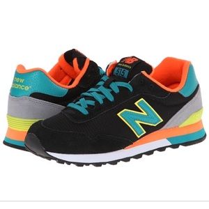 New Balance 515 Classic. Black, orange. 10